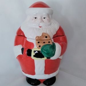 Home for the Holidays Christmas  Big Jolly  Santa Claus Cookie Jar